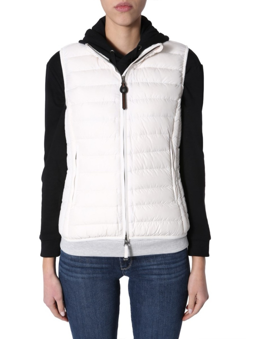 Parajumpers Womens Dodie Down Vest Super Lightweight White Large Quilted Puffer